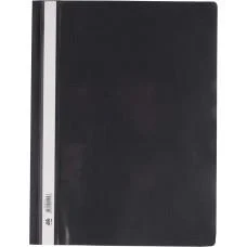 Швидкозшивач пластиковий, А4, PP, чорний, 6 шт.