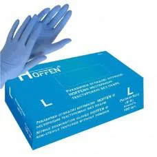 Рукавички нітрилові L Hoffen 3.2 г 50 пар HFN-11301L