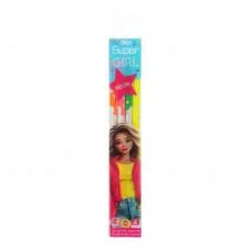 Набір олівців графітових YES Super Girl, HB, з гумкою, 4 шт.