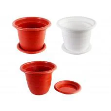 Горщик для квiтiв з пiдставкою круглий, діам. 20см, V-3,5л