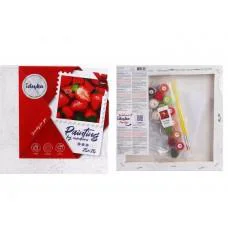 Набор для росписи по номерам Сочная клубника, 25x25 см