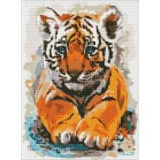 Набор с алмазной мозаикой Маленькое тигреня AMO7483, 30x40 см