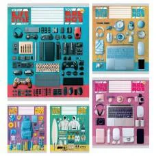 Зошити учнівські 60 аркушів клітинка Тверда Стиль, 10 шт. в упаковці