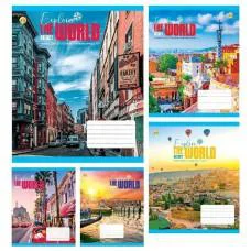 Зошити учнівські 96 аркушів клітинка Тверда Місто, 10 шт. в упаковці