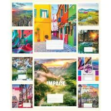 Зошити учнівські 60 аркушів клітинка Тверда ТЕ41602 Мікс 2, 10 шт. в упаковці