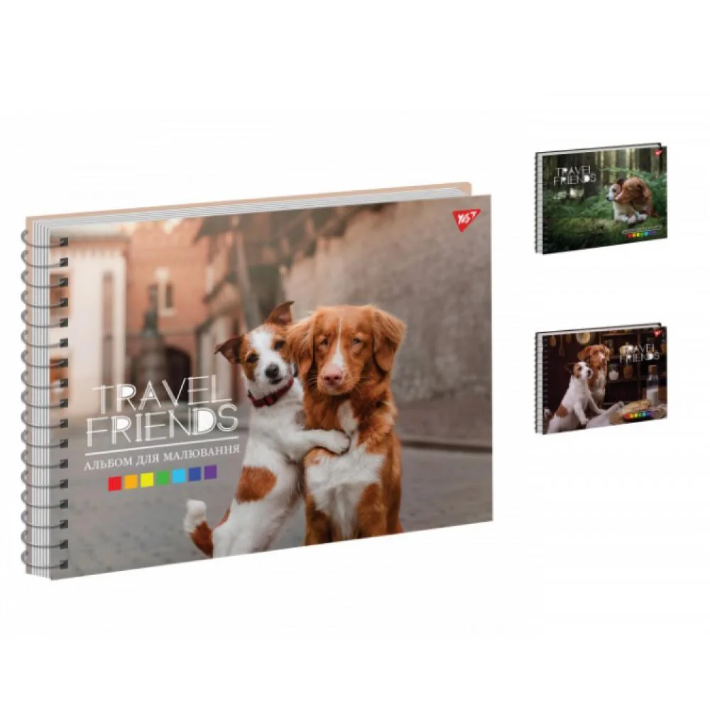 Альбом для малювання Yes А4 30 арк спіраль Travel friends