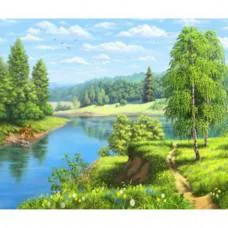 Еко-сумка з ручками біла з малюнком 3639-1 35×38 см