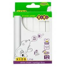 Крейда біла квадратна KIDS Line, 12 шт., картонна коробка