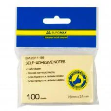 Блок для заметок BM.2311-99, 51x76 мм, 100 листов, 12 шт. в упаковке (в ассортименте)