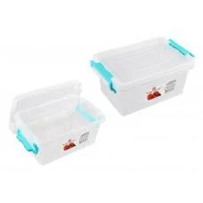 Контейнер для продуктів прямокутний з зачепами 1,7 л (В асортименті)