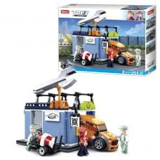 Конструктор SLUBAN СТО транспорт фігурки 340 деталей M38-B0759C