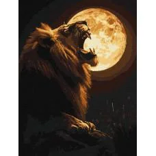 Набір для розпису по номерах Нічний хижак, Ideyka, 30x40 см, КНО6752