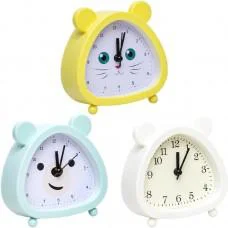 Настільний годинник - будильник 2203 "Мишеня" 11x11 см