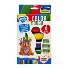 Набір для ліплення з тістом, 6 кольорів, TM Lovin