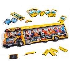 Двошаровий пазл-вкладиш Шкільний автобус Ubee ПСД270