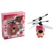 Літаюча іграшка "Ведмедик" вбудований акумулятор, USB кабель, реагує на рухи 9808