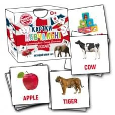 Картки навчальні Глена Домана ENGLISH Базовий набір №1 Талант