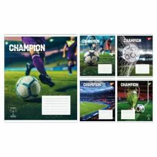 Зошити учнівські 48 аркушів клітинка Yes Champion, 10 шт. в упаковці