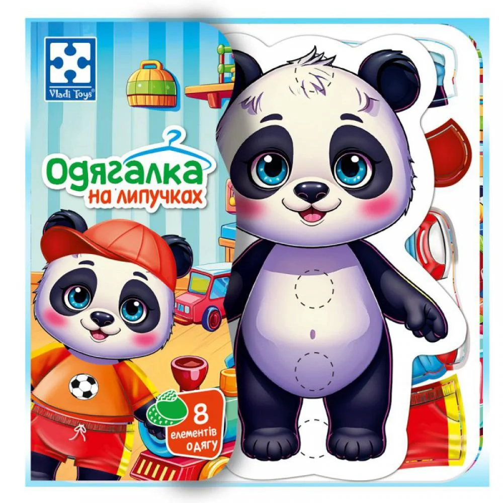 Гра развивающая с липучками Панда, Vladi Toys