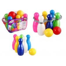 Кеглі малі №9 Бамсик, 6 шт., 1 куля з ручкою, 5x15x5 см, 024/5