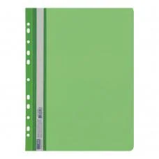 Папка-швидкозшивач із перфорацією, А4, зелений, 6 шт.