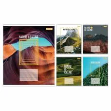 Зошити учнівські 36 аркушів лінія 1B Nature is calling, 15 шт. в упаковці