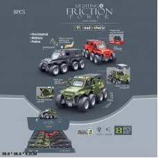 Всюдихід 8-колісний інерційний музика світло відчиняються двері (в асортименті) 7755