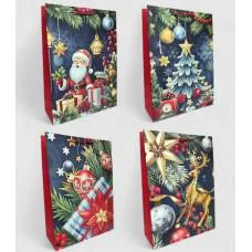 Подарунковий пакет Новий Рік 31×42×12 см (В асортименті) bl2502-435