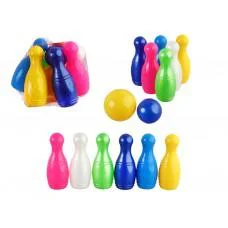 Набір кегель малих 6 шт., 1 куля, Бамсик