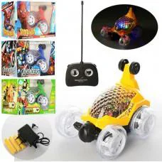 Машина на радіокеруванні, акумулятор, 16 см, трюкова, звук, 3D-світло, 26.5x14x17 см (В асортименті)