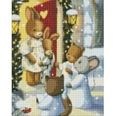 Набор с алмазной мозаикой Магия колядок AMO7765 с АВ стразами, 40x50 см