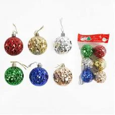 Набір ялинкових куль C67985 6 шт, 5 см
