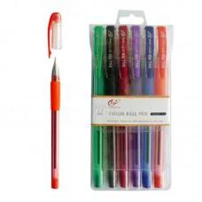 Набір кулькових ручок Tianjiao, 6 кольорів