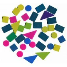 Набір маленьких геометричних фігур, 0027, 5 шт. в упаковці