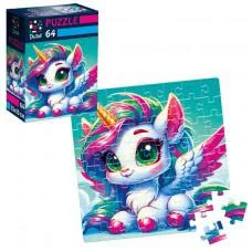 Пазлы De.tail Мечтательная единорожка, 64 детали, DT1234-01