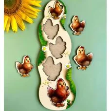 Сортер більш-менш Курочки 32×12×0,6 см Ubee