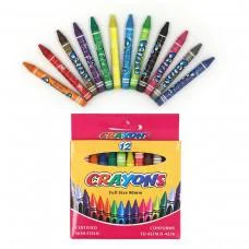 Крейда воскова Crayons, 24 кольори, 0.9 мм, з етикеткою