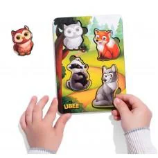 Вкладиші "Лісові тварини - 2" (фон із підказкою), 16*12*0,6см