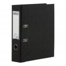 Реєстратор двосторонній Elite, А4, 70/75 мм, PP, чорний, збірний