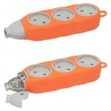 Колодка для подовжувача двостороння на 6 розеток 2005 HZ-A6