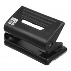 Діркопробивач пластиковий Jobmax, до 12 аркушів, 110x60x65 мм, чорний