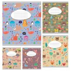 Зошити учнівські 12 аркушів лінія Тверда ТЕ42109 12ЛВ Дитяча, 25 шт. в упаковці