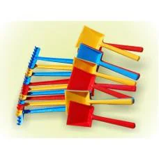 Лопатки з граблями великими Бамсик, по 10 шт. в сітці, 24x9 см