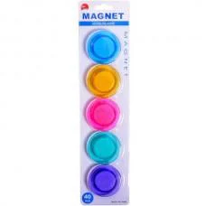 Магнит для доски Цветной T-4005, 4 см, 5 шт.