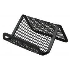 Підставка для візиток, металева, чорна