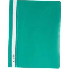 Швидкозшивач пластиковий, А4, PP, зелений, 6 шт.