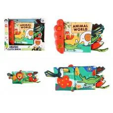Книжка-іграшка Світ тварин 18×17 см музика світло шарудить