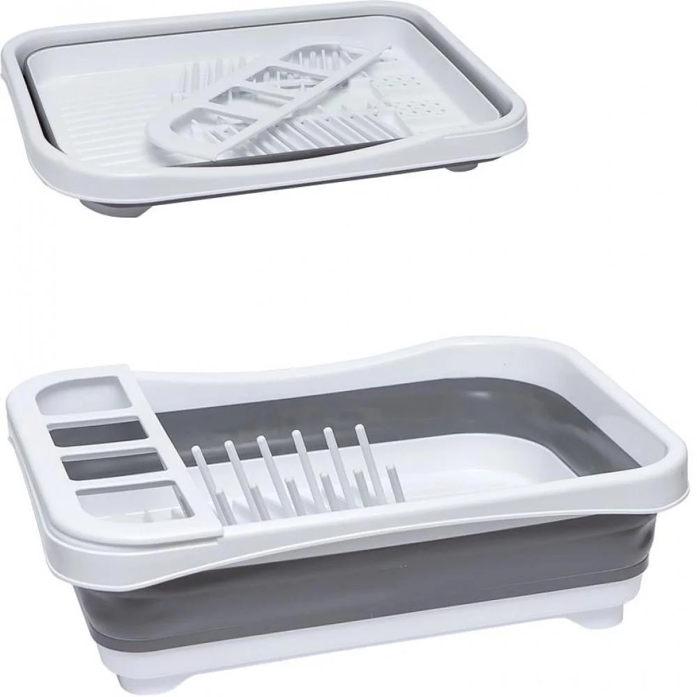 Сушарка для посуду складна 117-030 силікон/пластик