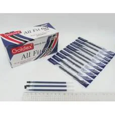 Стрижень гелевий Goldex, 0.6 мм, синій, 124 мм, 100 шт., HI-REF-BL