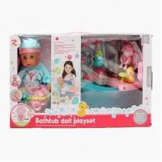 Пупс інтерактивний 30 см гумова голова п'є ходить на горщик світло ванна 40 см аксесуари 8611